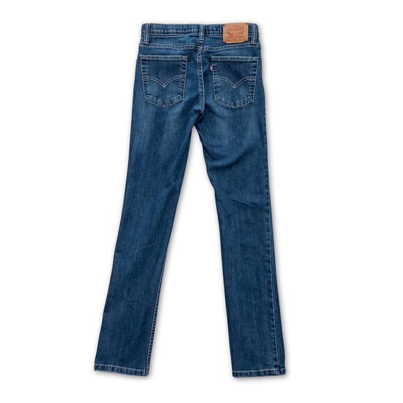 Levi’s 510 Skinny Jeans - Girl’s 16 - Dark Wash Stretch Classic Denim Jean Pants - Picture 1 of 6